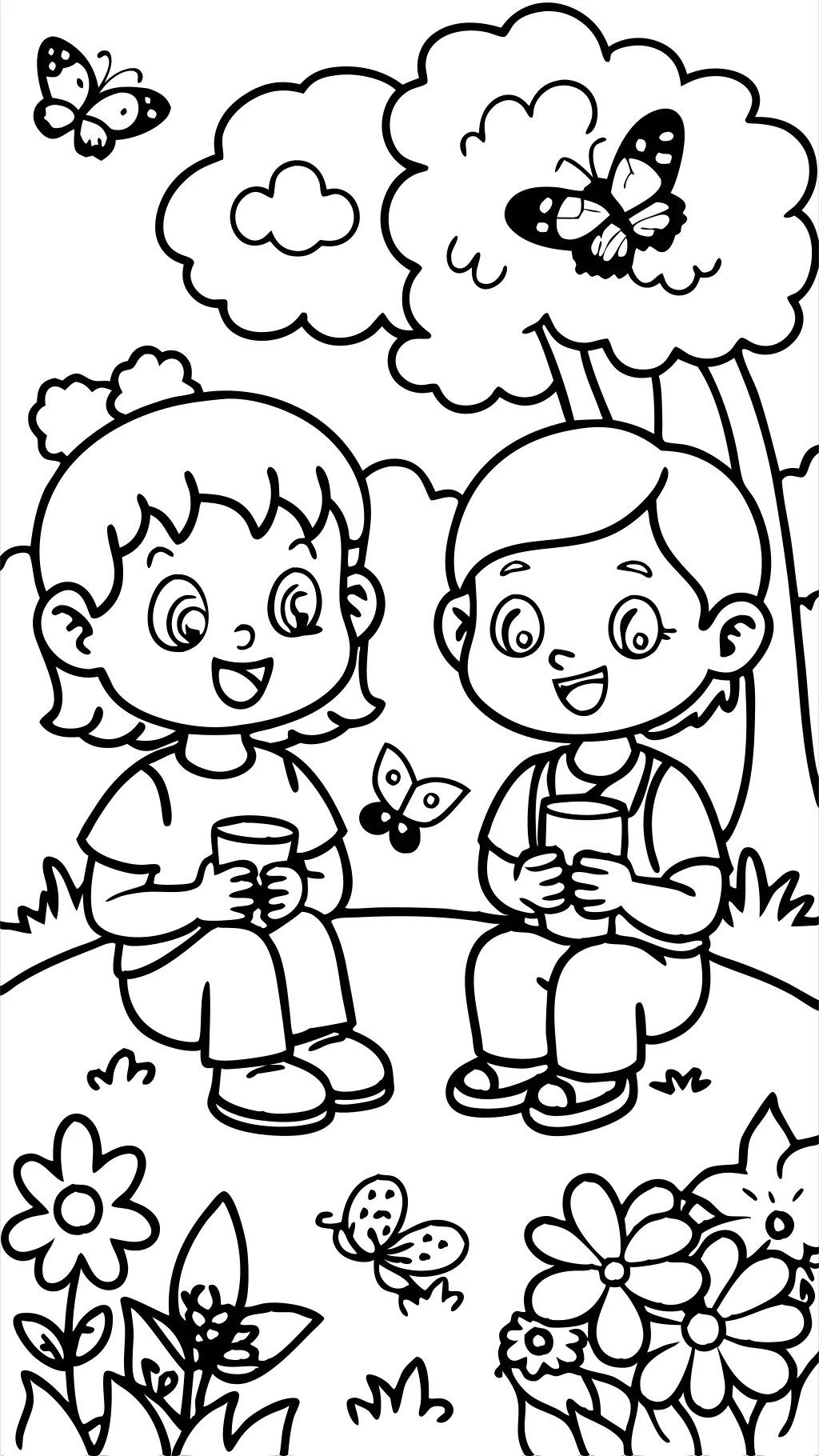 best friends coloring pages printable